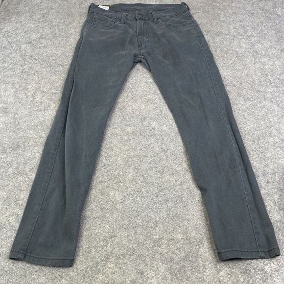 Levis Jeans Men 512 Slim Fit Tapered Leg Medium Wash Tag 30x30 Stained - Picture 1 of 11